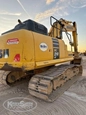 Front of used Excavator,Used Excavator,Side of used Komatsu Excavator,Back of used Excavator,Used Komatsu Excavator,Side of used Excavator under setting sun